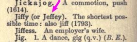 jiffy etymology.